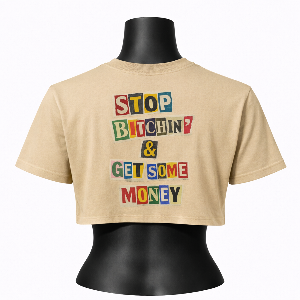 Ransom note Crop Tee