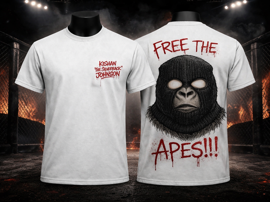 “Free The Apes” Ski Mask Tee