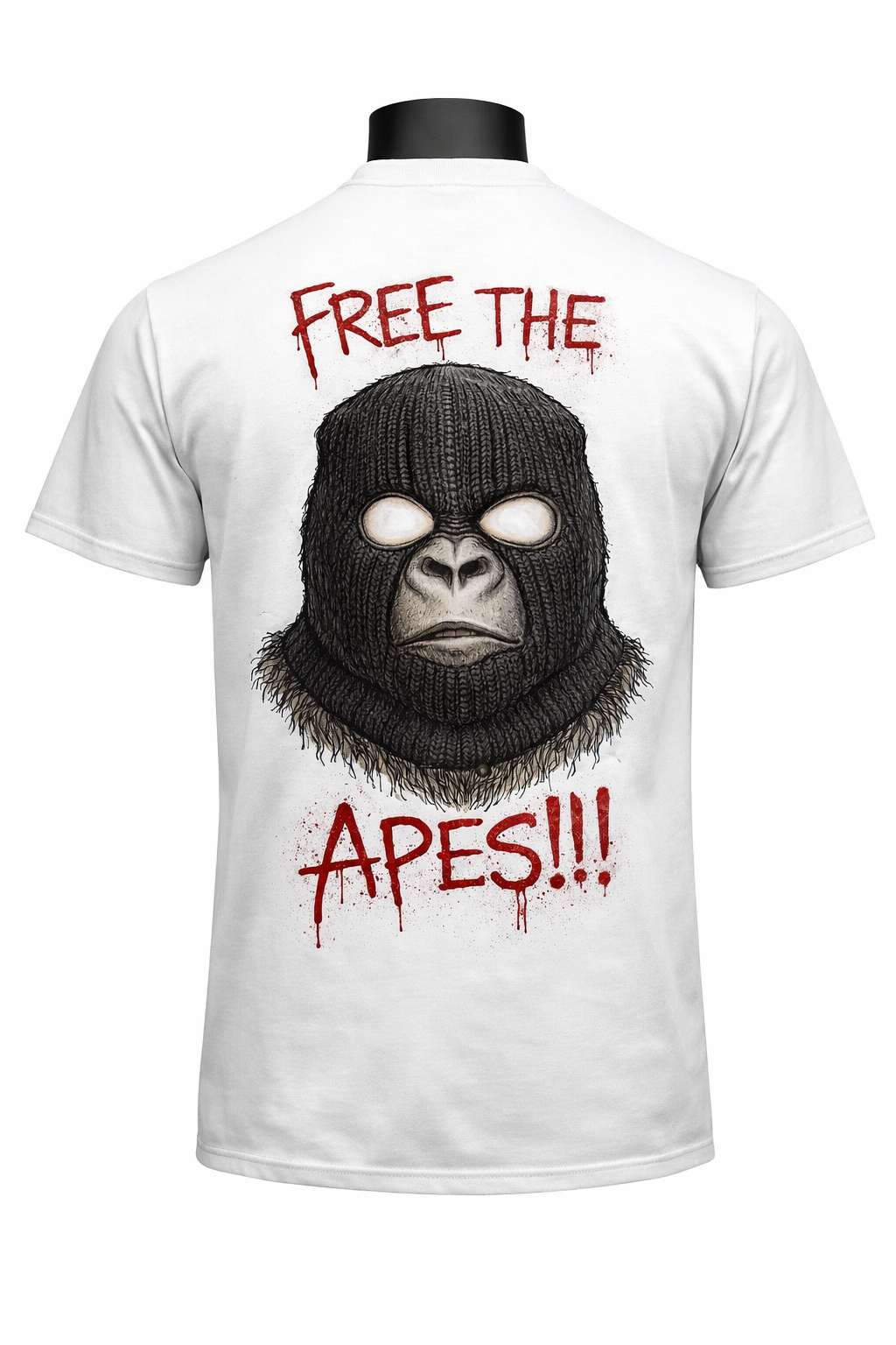 “Free The Apes” Ski Mask Tee