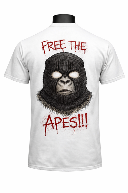 “Free The Apes” Ski Mask Tee