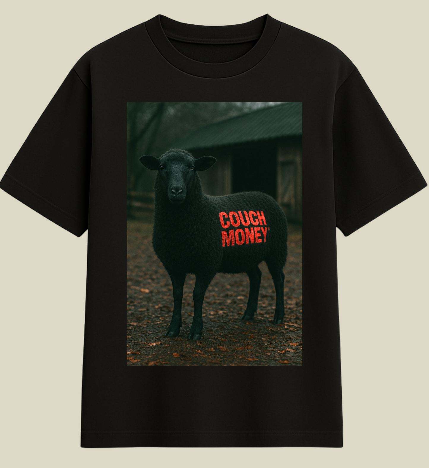 Black Sheep Tee — “COUCH MONEY™” Standard Fit