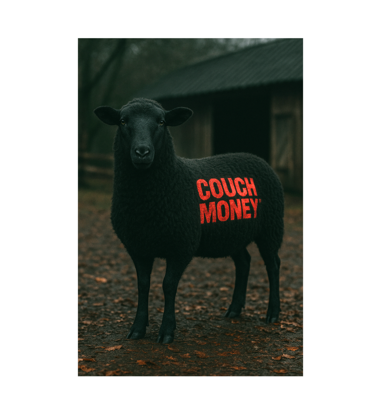 Black Sheep Tee — “COUCH MONEY™” Standard Fit